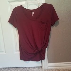 Maroon v-neck